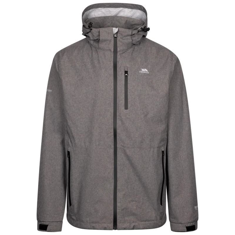 Image of Trespass Trespass Men Farlesthorpe Outdoor Jacket in Grey Size: X-Small Grey XS Male 5063750874074