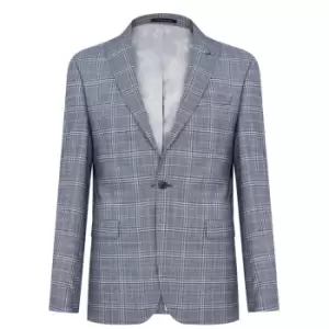Image of Ted Baker Check Suit Jacket - Blue