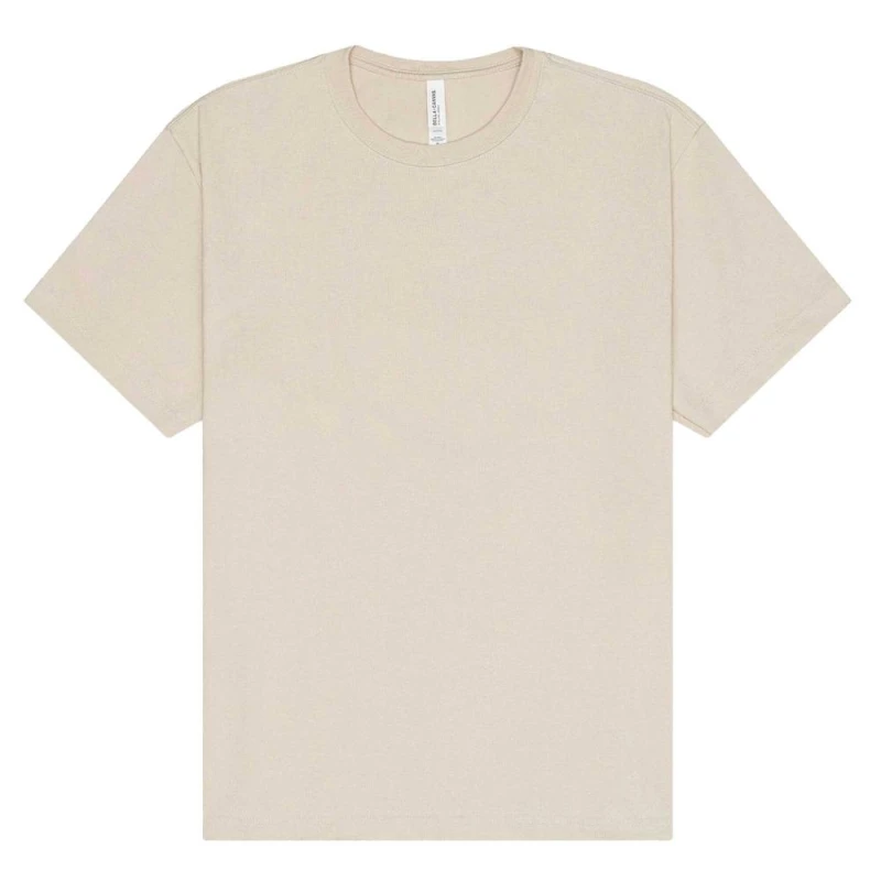 Image of Bella + Canvas Mens Heavy Short-Sleeved T-Shirt in Light Beige Size: XS Light Beige Male XS