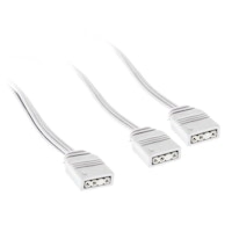 Image of Kolink ARGB 1-2 White Splitter Cable - 30cm