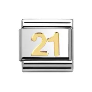 Image of Nomination Classic Gold 21 Charm