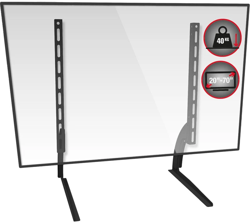 Image of TTAP TTDUNIV-1 350 TV Stand with Bracket - Black 5060526640741