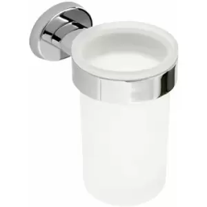 Image of Wall Mounted Chrome Eternity Toothbrush Holder - Chrome