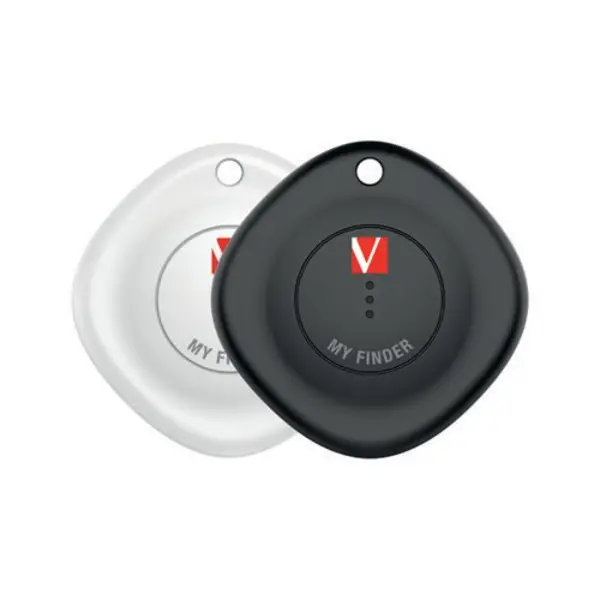Image of Verbatim Verbatim MyFinder Bluetooth Item Finder Black/White (Pack of 2) 32131 32131
