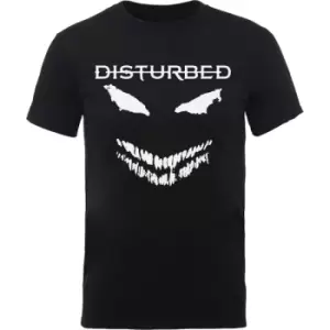 Image of Disturbed - Scary Face Candle Unisex Small T-Shirt - Black