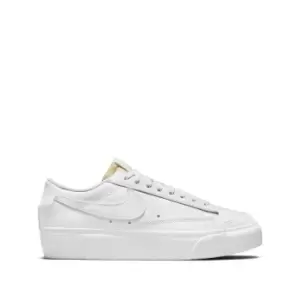 Image of Blazer Low Flatform Trainers in Leather