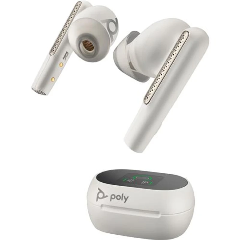 Image of HP Poly Voyager Free 60 Plus UC Bluetooth Wireless USB-C White Earbuds EXR8PO8G0Y5AA