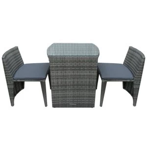 Image of Charles Bentley Napoli 2-Seater Balcony Dining Set