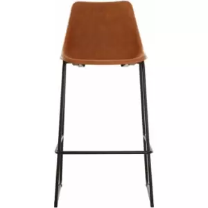 Image of Dalston Camel Bar Stool with Black Legs - Premier Housewares
