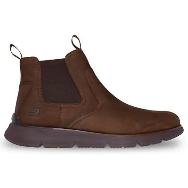 Image of Skechers Mens Augustino Paulo Chelsea Boots UK Size 9 (EU 43) Chocolate SKE2346-CHOC-9