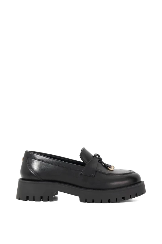 Image of Dune London Womens 'Garretts' Loafers in Black Size: 8 Black Female 8