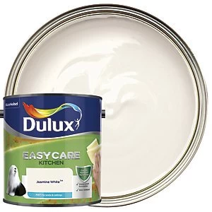 Image of Dulux Easycare Kitchen Jasmine White Matt Emulsion Paint 2.5L