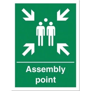 Image of Stewart Superior KS009PVC Rigid PVC Sign 600x400mm Fire Assembly Point