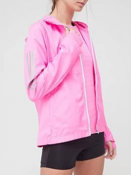 Image of adidas Own The Run Jacket - Pink, Size L, Women