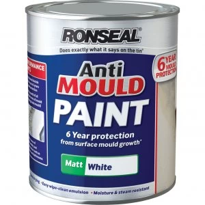 Image of Ronseal Anti Mould Paint White Silk 750ml
