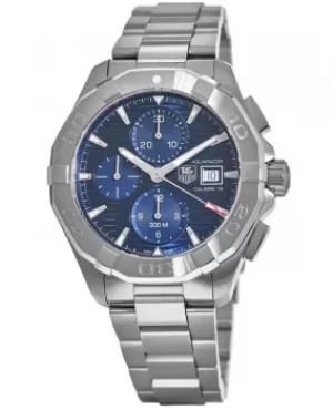 Image of Tag Heuer Aquaracer 300M Automatic Chronograph Blue Dial Steel Mens Watch CAY2112.BA0927 CAY2112.BA0927