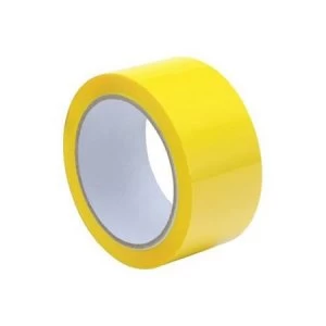 Image of Polypropylene Tape 50mm x 66m Yellow Pack of 6