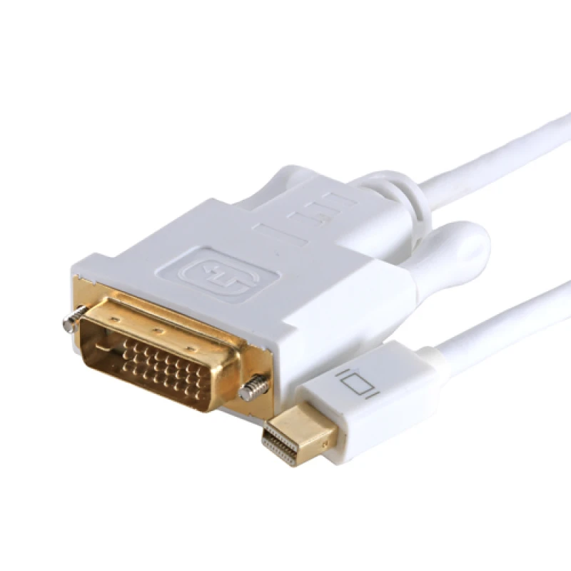 Image of Cablenet 2m Mini DisplayPort Male - DVI 24+1 Male 1080p White PVC Cabl