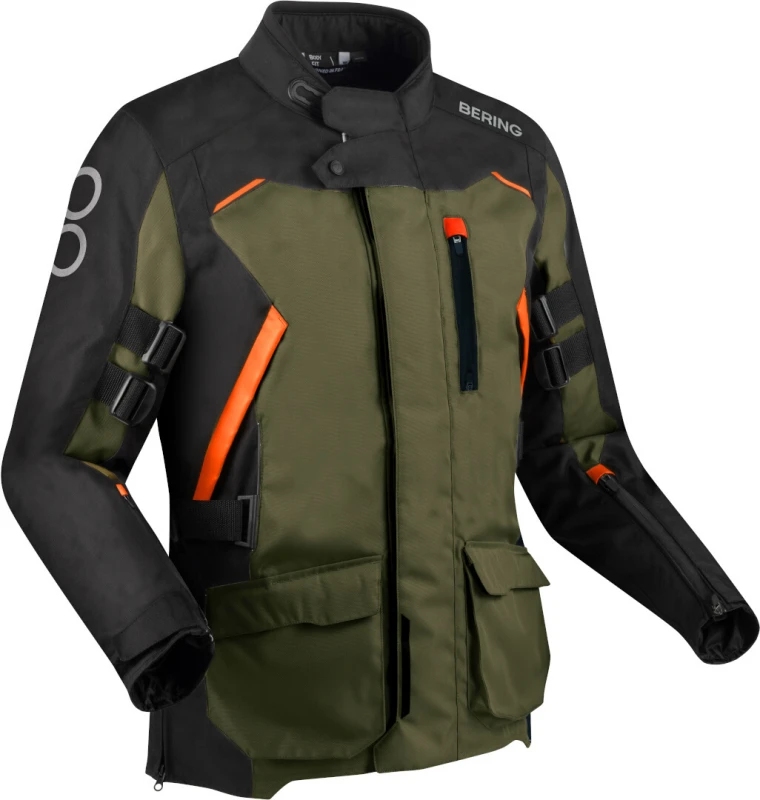 Image of Bering Zephyr Jacket Black Khaki Orange Size S