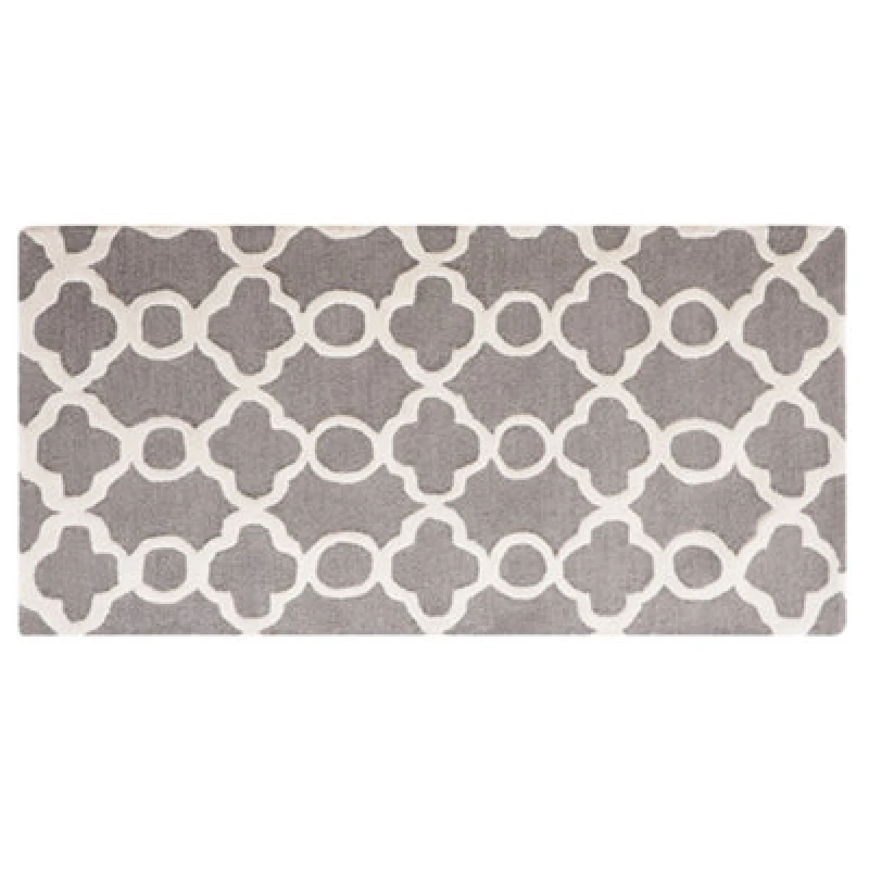 Image of Beliani Rug Zile Grey 80 X 150 Cm Wool
