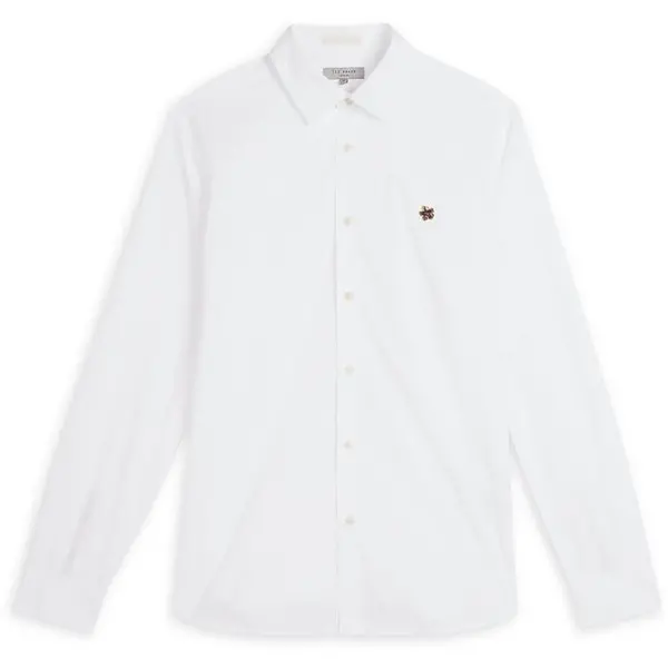 Image of Ted Baker Fonik Poplin Shirt - White XS
