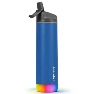 Image of HidrateSpark STEEL - Insulated Stainless Steel Bluetooth Smart Water Bottle with Straw 620 ml & Free Hydration Tracker App - Deep Blue