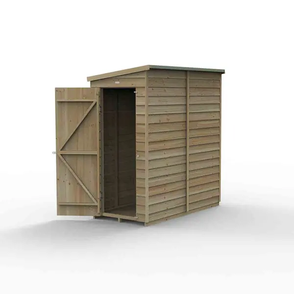 Image of Forest Garden 4LIFE Pent Shed 6x3 - Single Door - No Windows