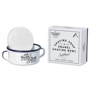 Image of Gentlemens Hardware Shaving Soap and Enamel Shaving Bowl - Multi