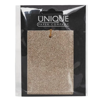 Image of The Unique Paper Company The Unique Paper Company Glitter Tag 5 Pack - Champagne