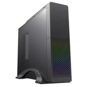 Image of Spire S015B Micro ATX Slimline LED Desktop Case SFX 300W PSU 13 Colour LED Front 8cm Fan High-Airflow USB-C