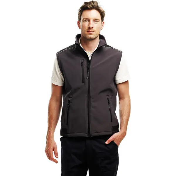 Image of Regatta Mens Sandstorm Softshell Bodywarmer Gilet TRA813 Grey
