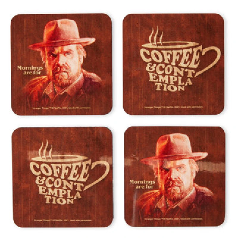 Image of Zavvi Coffee And Contemplation Corkbacked Coaster Set
