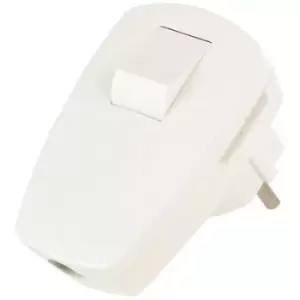 Image of Bachmann 911.271 Safety plug Plastic + switch 250 V White IP20