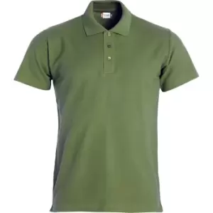 Image of Clique Mens Basic Polo Shirt (L) (Army Green)