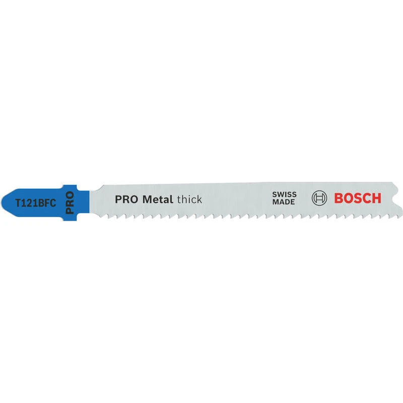 Image of Bosch PRO T121 BFC Thick Metal Cutting Jigsaw Blade 2608655111 Qty: Pack of 25