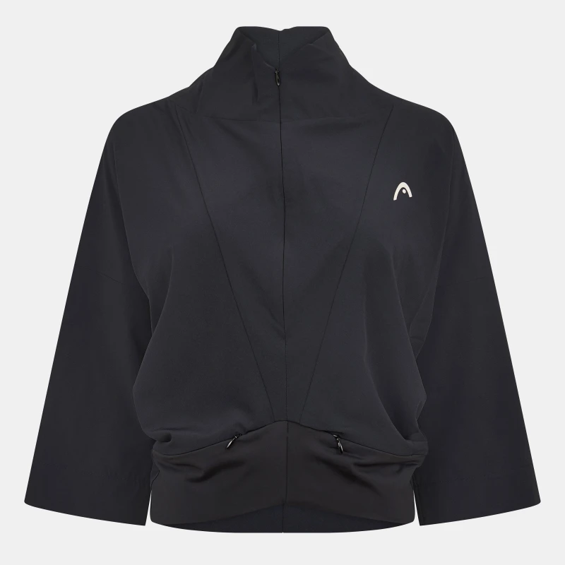 Image of Head Womens Capsule Zipped Pullover Jumper Black female 8 (XS)