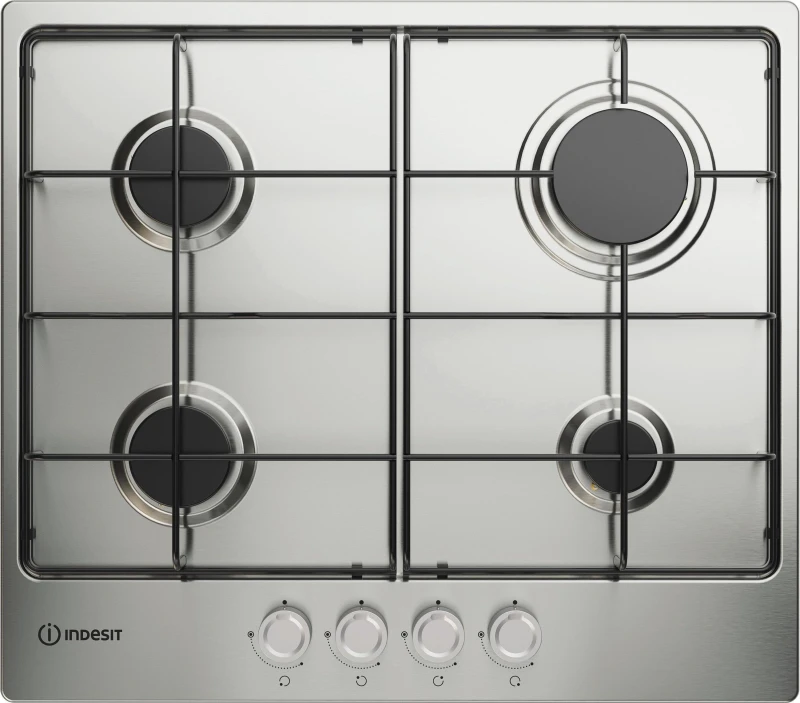 Image of Indesit THP 642 IX/I 1 58cm Gas Hob - Stainless Steel