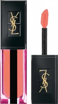 Image of Yves Saint Laurent Vernis a Levres Water Lip Stain 6ml 604 - Peach Plunge