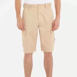 Image of Tommy Jeans Aiden Cotton-Blend Baggy Cargo Shorts - W30