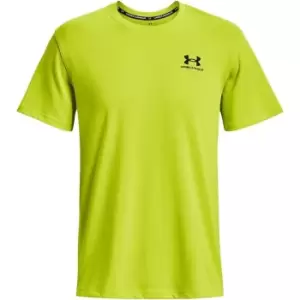 Image of Under Armour M Logo Emb Heavyweight Ss - Green