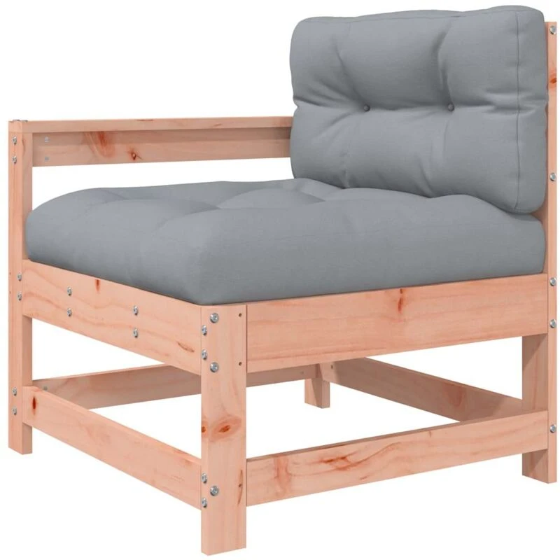 Image of vidaXL Garden Chair with Cushions Solid Wood Douglas, Brown 825574