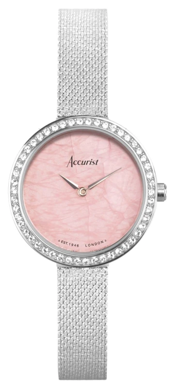 Image of Accurist 78005 Jewellery 28mm Quartz Watch Silver female