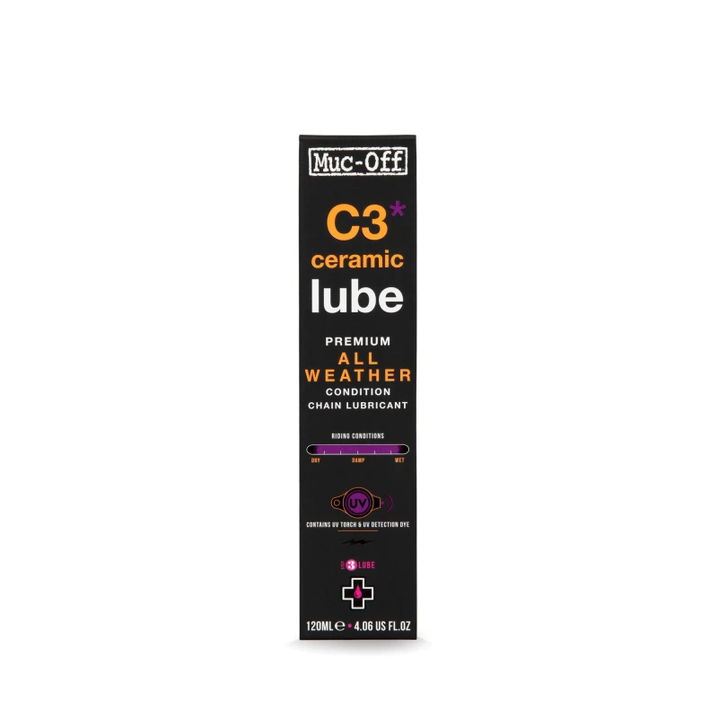 Image of Muc-Off C3 All Weather Ceramic Lube Black 120ml unisex One Size