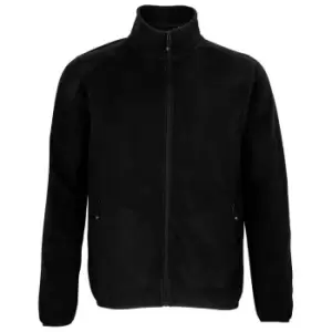 Image of SOLS Mens Factor Recycled Fleece Jacket (L) (Black)