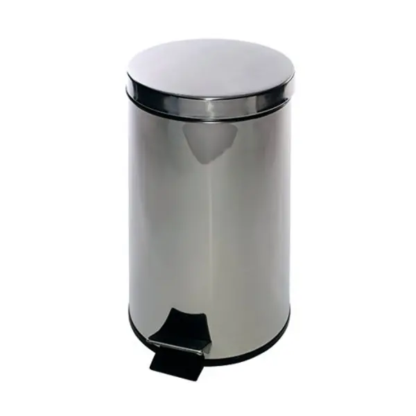 Image of Unbranded Stainless Steel Pedal Bin 12 Litre KCO568W12 KCO568W12