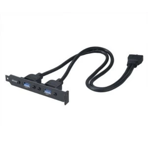 Image of Akasa USB 3.0 Internal Adapter Cable with PCI bracket