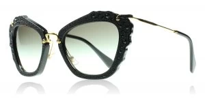 Image of Miu Miu Noir Sunglasses Black 1AB0A7 55mm