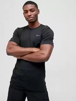 Image of Nike Dri-FIT Seamless T-Shirt - Black Size M Men