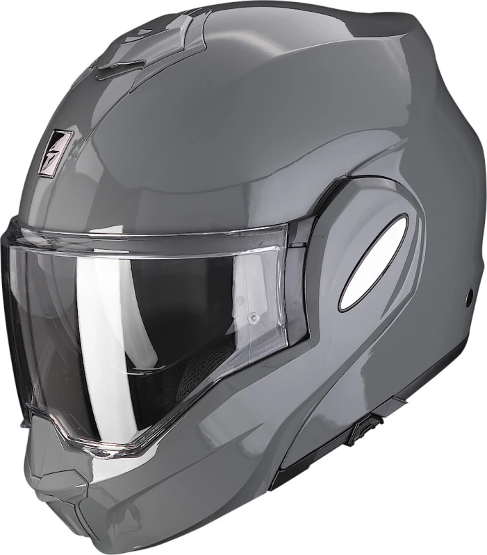 Image of Scorpion Exo-Tech Evo Solid Cement Grey Modular Helmet Size XS