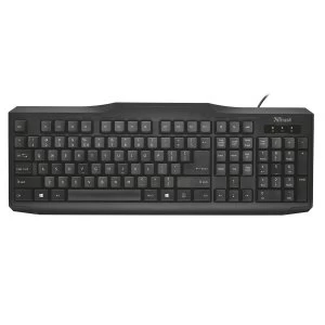 Image of Trust Classicline Wired USB Keyboard PC UK Layout